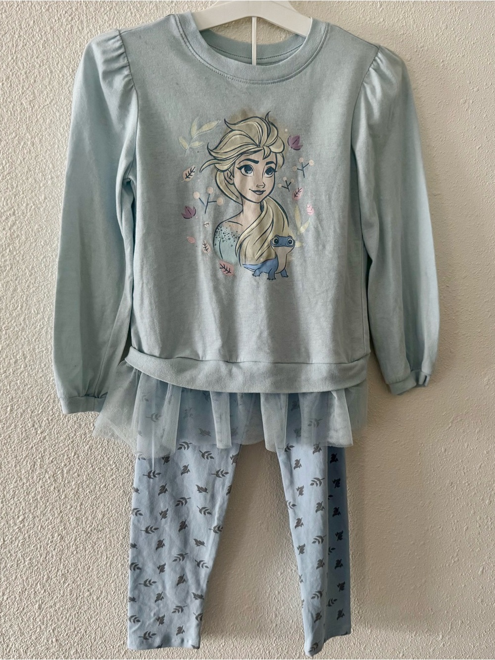 Disney Frozen II Light Blue Girls' Elsa Two-Piece Set